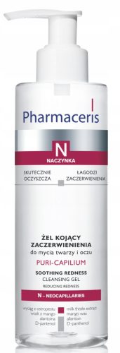 Pharmaceris N Puri-Capilium Gentle Cleansing Gel for Sensitive and Redness-Prone Skin, 190 ml