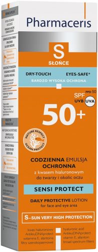 Pharmaceris S Sensi Protect SPF50 Daily Protective Emulsion with Hyaluronic Acid, 50ml