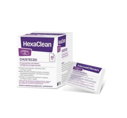 HexaClean Eyelid Wipes for Specialized Hygiene - Pack of 20