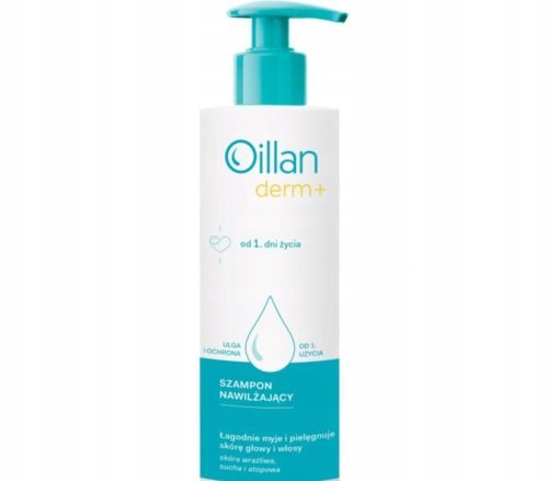 Oillan Derm+ Moisturizing Shampoo for Kids, Gentle and Nourishing, 180 ml