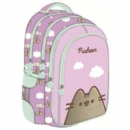Multi-Compartment Pusheen Violet Backpack - Stylish & Ergonomic