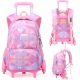 Purple Rolling Backpack for School - Versatile & Durable 2-in-1 Design