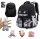 Multi-Functional Black School Backpack for Girls