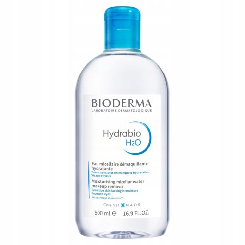 Bioderma Hydrabio H2O Moisturizing Micellar Water for Dehydrated Skin, 500 ml