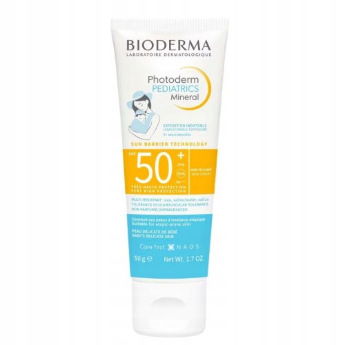 Bioderma Photoderm Pediatrics Mineral Sunscreen SPF50+ for Sensitive Skin - 50g