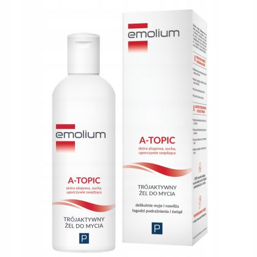 Emolium A-Topic Triple Action Cleansing Gel 200ml for Sensitive Skin