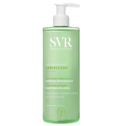 SVR SEBIACLEAR Foaming Gel 400ml for Oily, Combination, and Acne-Prone Skin
