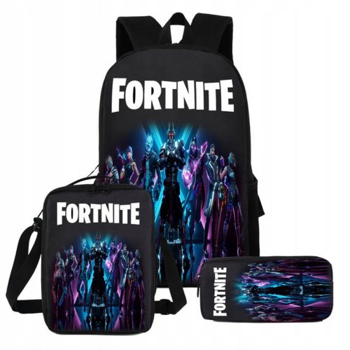 Fortnite School Backpack Set with Pencil Case and Shoulder Bag