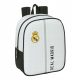 Real Madrid C.F. 24/25 Kids Backpack White & Gray - Sporty Style with Zip Closure