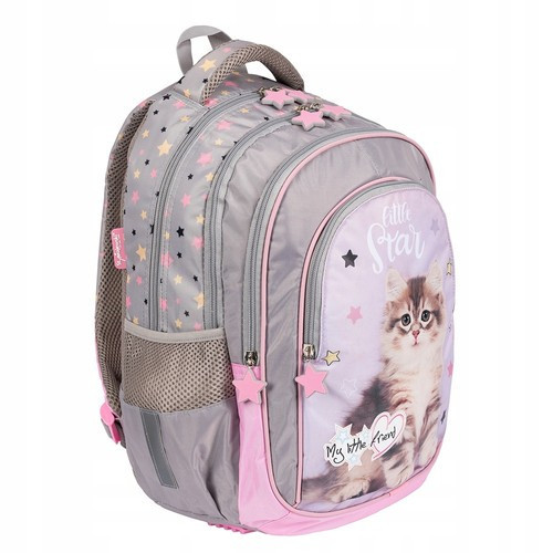 My Little Friend Cat Multi-Compartment School Backpack by Majewski