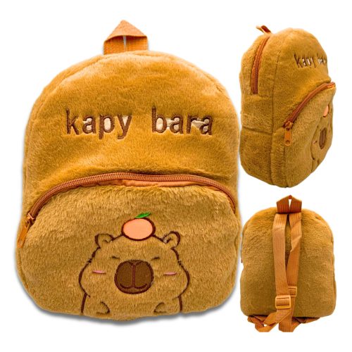 Cute Capybara Plush Backpack for School and Everyday Use