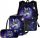 Neon Wolf Themed School Set: Backpack, Lunch Bag & Pencil Case - B09XX2R8ZZ