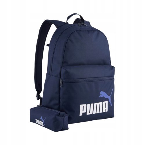Puma Phase Set Backpack + Navy Pencil Case - Ideal for School and Short Trips