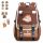 Vibrant Large School Backpack with Multiple Compartments and Accessories