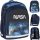 NASA-Themed Youth School Backpack with Rocket Design