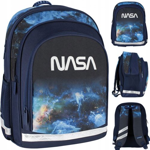 NASA-Themed Youth School Backpack with Rocket Design