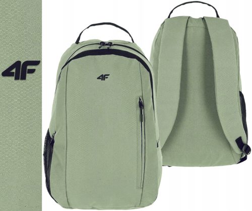4F Urban School and Travel Backpack 26L, Water-Repellent, Fits A4, Reflective Details