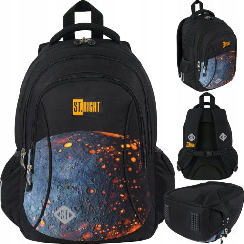 St. Right Youth School Backpack for Boys - Volcanic Moon