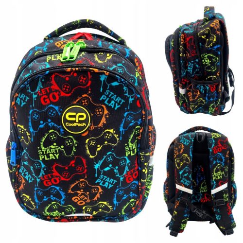 CoolPack Jerry School Backpack with Ergonomic Design and Stylish Gaming Motif