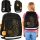 Stylish Black and Gold Cat School Backpack for Girls, Grades 1-3