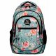 Floral School Backpack for Teens: Spacious & Ergonomic 3-Compartment Design