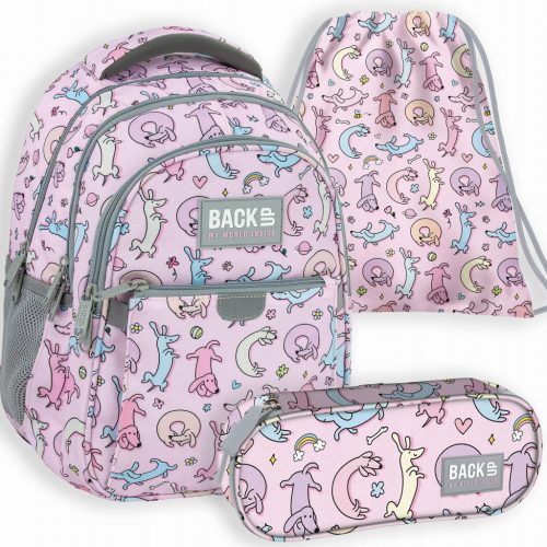 3-in-1 School Set: Backpack, Pencil Case & Shoe Bag for Grades 1-3