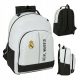 Real Madrid Branded Safta School Backpack with Adjustable Straps and Reinforced Comfort
