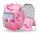 BAAGL Zippy Flamingo 5-Piece School Set: Backpack, Pencil Case and More!