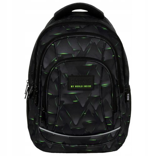 BackUP Cyber Triangles Youth Backpack - Sleek, Stylish & Spacious