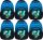 Astra Astrabag Blue Pixel AB330 - Stylish, Ergonomic Three-Compartment Backpack, 20L