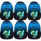 Astra Astrabag Blue Pixel AB330 - Stylish, Ergonomic Three-Compartment Backpack, 20L