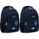 2x Astra Astrabag Neon UFO AB330 Backpack, Three Compartments, 20L Capacity