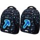 Astra Astrabag Dark Pixel 20L Triple Compartment Backpack, Pack of 2