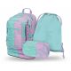 Ergonomic Cubic Sweet School Backpack with Laptop Compartment and Safety Features