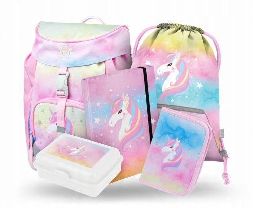 Airy Rainbow Unicorn Lightweight School Backpack