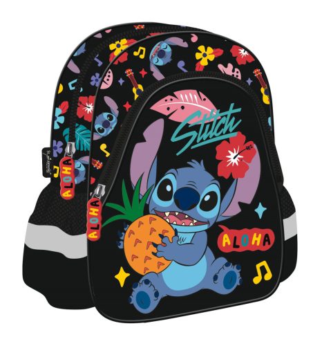 Stitch Black Aloha Preschool Backpack by St. Majewski