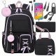 7-in-1 Youth School Backpack Set with Lunchbox, Pencil Case & USB Port