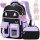 6-in-1 School Backpack Set for Girls Including Lunch Bag and Accessories