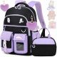 6-in-1 School Backpack Set for Girls Including Lunch Bag and Accessories