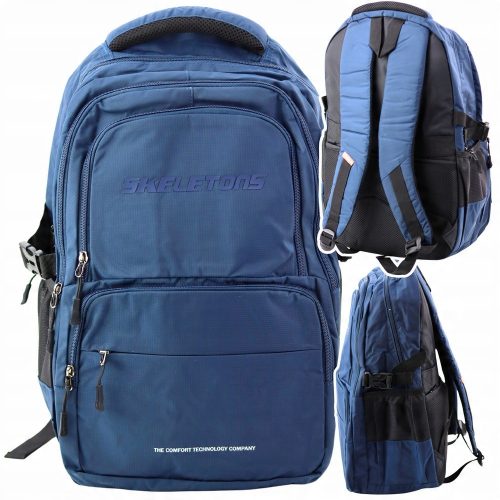 Navy Urban Backpack with Multiple Pockets for Daily Use