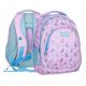Ergonomic Two-Compartment School Backpack for Girls with Reflective Details