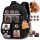 Capibara School Backpack Set with Mascot Keychain, Pins & Cards - Ideal for Kids