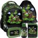 5-in-1 PASO Minecraft School Backpack Set for Boys (Grades 1-3)