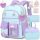 Complete School Backpack Set for Girls with Lunchbox and Pencil Case