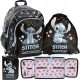 Sky Blue Stitch Paso School Set: Backpack, Shoe Bag, & Pencil Case