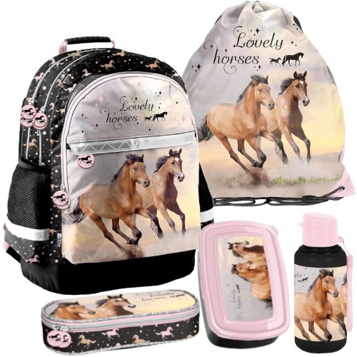 Durable and Reflective PASO School Backpack for Girls, Ideal for Grades 1-6
