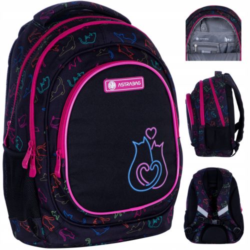Astra Lo&ve 3-Compartment School Backpack for Girls