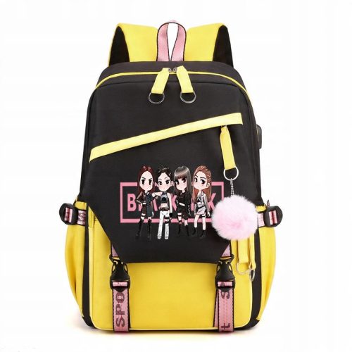 Trendy Anime Print Waterproof Backpack with Multi-Compartment Storage
