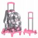Lightweight Aluminum Backpack Trolley with 6 Rubber Wheels for Easy Carrying