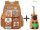 Capibara-Themed Large Waterproof School Backpack with Bonus Keychain
